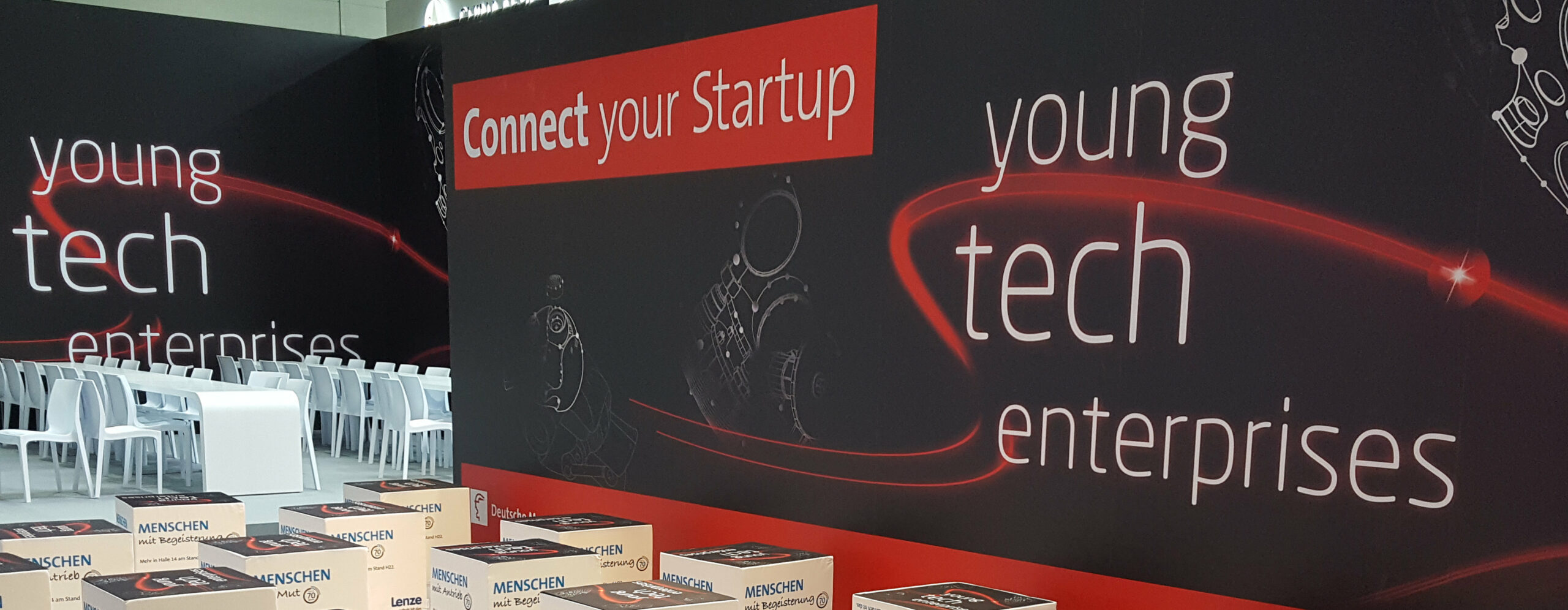 Startup-Area "young tech enterprises" auf der HANNOVER MESSE 2017