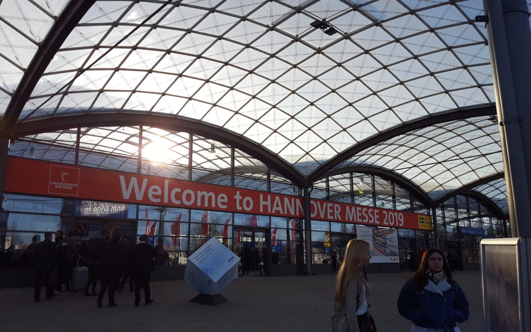 Blick auf den Eingangsbereich der Hannover Messe 2019