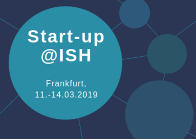 Grafik: Ort und Datum der Startup-Days auf der ISH