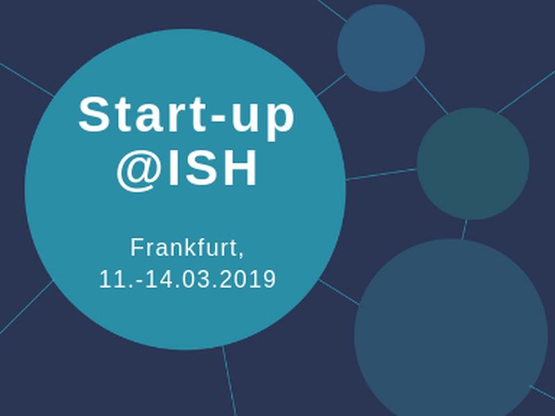 Grafik: Ort und Datum der Startup-Days auf der ISH