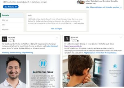 Social Media für NEONLAB