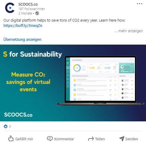 LinkedIn der Event-Plattform SCOOCS