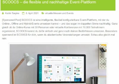 Ansprache von Multiplikator:innen für Event-Plattform