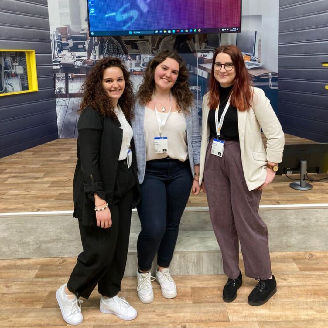 Sarah, Kathi und Martha auf der Hannover Messe 2023