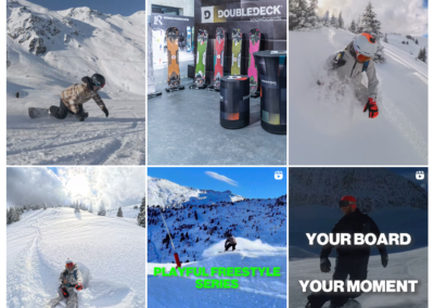 Screenshot von den letzten Beiträgen vom DOUBLEDECK® Instagram-Kanal